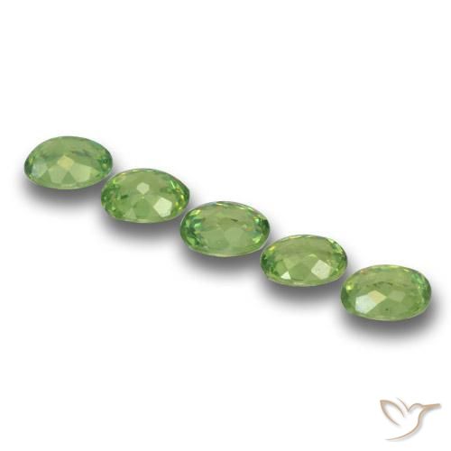 1.43 ct natürliche Mittelgrün Demantoider Granat-Edelsteine, Oval, VS