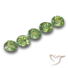 1.73 ct natürliche Mittelgrün Demantoider Granat-Edelsteine, Oval, VS
