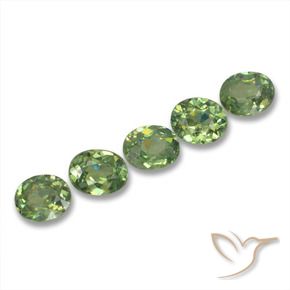 2.04 ct natürliche Waldgrün Demantoider Granat-Edelsteine, Oval, VS