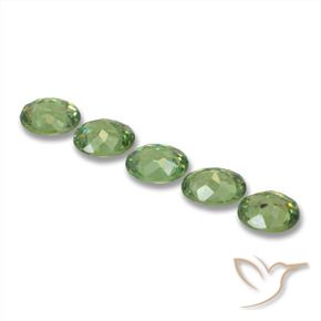 2.04 ct natürliche Waldgrün Demantoider Granat-Edelsteine, Oval, VS