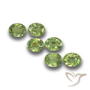 1.79 ct natürliche Warmes Grün Demantoider Granat-Edelsteine, Oval, VS