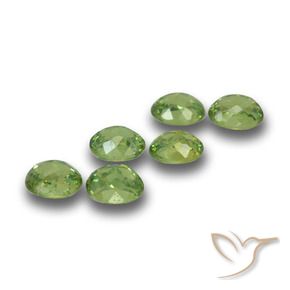 1.79 ct natürliche Warmes Grün Demantoider Granat-Edelsteine, Oval, VS