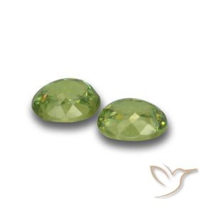 0.90 ct natürliche Mittelgrün Demantoider Granat-Edelsteine, Oval, VS