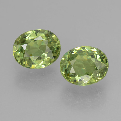 0,86 ct natürliche Warmes Grün Demantoid-Edelsteine, Oval Schliff, VS