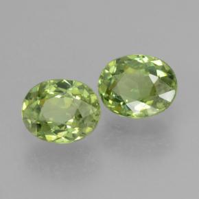 0,86 ct natürliche Warmes Grün Demantoid-Edelsteine, Oval Schliff, VS