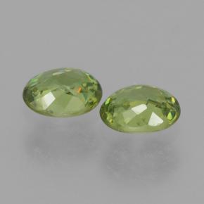 0,86 ct natürliche Warmes Grün Demantoid-Edelsteine, Oval Schliff, VS