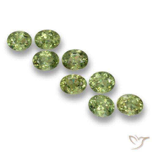 2.60 ct natürliche Warmes Grün Demantoider Granat-Edelsteine, Oval, VS