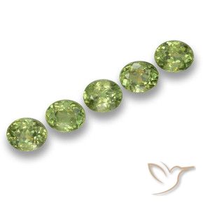 2.02 ct natürliche Mittelgrün Demantoider Granat-Edelsteine, Oval, VS