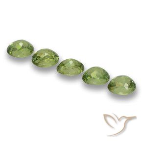 2.02 ct natürliche Mittelgrün Demantoider Granat-Edelsteine, Oval, VS