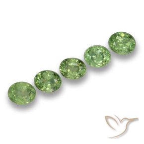 1.73 ct natürliche Waldgrün Demantoider Granat-Edelsteine, Oval, VS