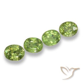 2.03 ct natürliche Warmes Grün Demantoider Granat-Edelsteine, Oval, VS