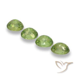 2.03 ct natürliche Warmes Grün Demantoider Granat-Edelsteine, Oval, VS