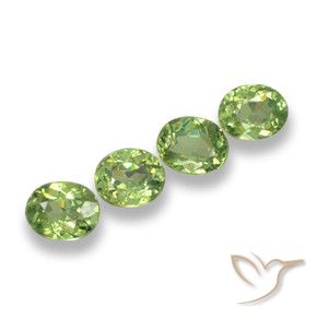 1.34 ct natürliche Mittelgrün Demantoider Granat-Edelsteine, Oval, VS