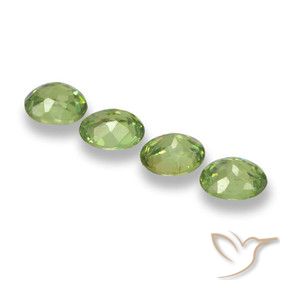 1.34 ct natürliche Mittelgrün Demantoider Granat-Edelsteine, Oval, VS