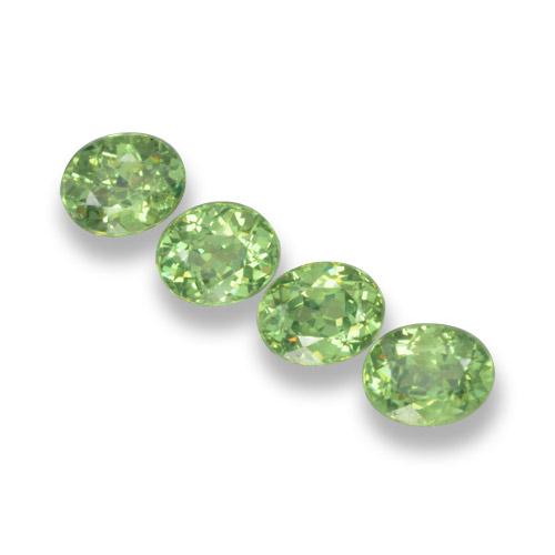 1,57 ct natürliche grüner Demantoid-Edelsteine, Oval Schliff, VS