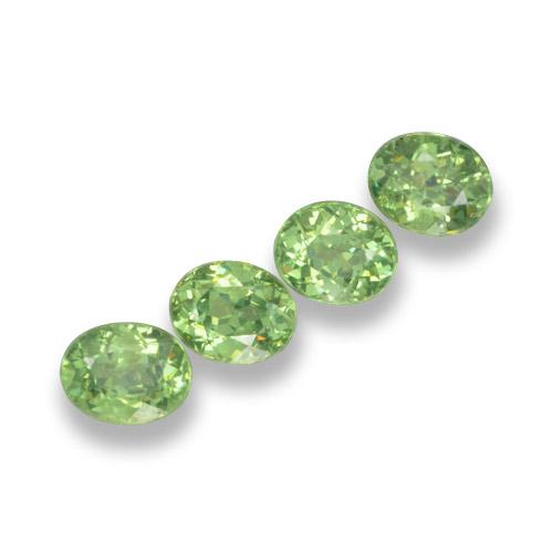 1,57 ct natürliche grüner Demantoid-Edelsteine, Oval Schliff, VS
