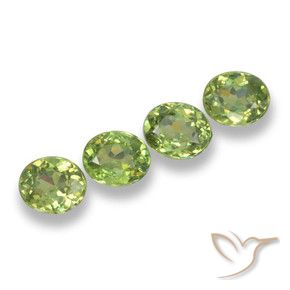 1.90 ct natürliche Warmes Grün Demantoider Granat-Edelsteine, Oval, VS