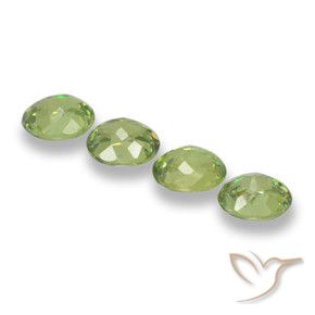 1.90 ct natürliche Warmes Grün Demantoider Granat-Edelsteine, Oval, VS