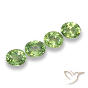 1.49 ct natürliche Birnengrün Demantoider Granat-Edelsteine, Oval, VS