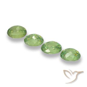 1.49 ct natürliche Birnengrün Demantoider Granat-Edelsteine, Oval, VS