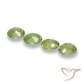 1.19 ct natürliche limettengrün Demantoider Granat-Edelsteine, Oval, VS