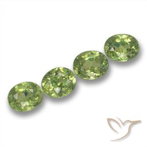 1.73 ct natürliche Warmes Grün Demantoider Granat-Edelsteine, Oval, VS
