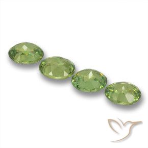 1.73 ct natürliche Warmes Grün Demantoider Granat-Edelsteine, Oval, VS