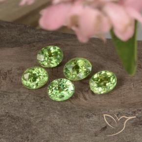 1.68 ct natürliche Warmes Grün Demantoider Granat-Edelsteine, Oval, VVS-VS