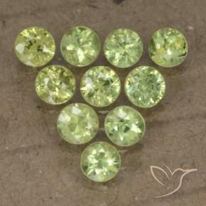 1.80 ct natürliche Mittelgrün Demantoider Granat-Edelsteine, Runden, VS-SI