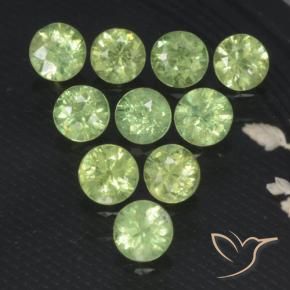1.70 ct natürliche Birnengrün Demantoider Granat-Edelsteine, Runden, VS-SI