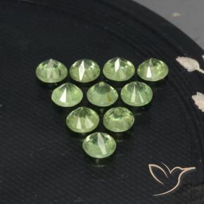 1.70 ct natürliche Birnengrün Demantoider Granat-Edelsteine, Runden, VS-SI