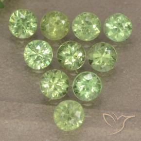 1.70 ct natürliche hellgrün Demantoider Granat-Edelsteine, Runden, VS-SI