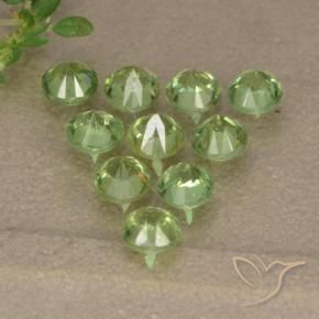 1.70 ct natürliche hellgrün Demantoider Granat-Edelsteine, Runden, VS-SI