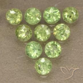 1.75 ct natürliche hellgrün Demantoider Granat-Edelsteine, Runden, VS-SI