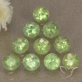 1.75 ct natürliche Helles Limettengrün Demantoider Granat-Edelsteine, Runden, VS-SI