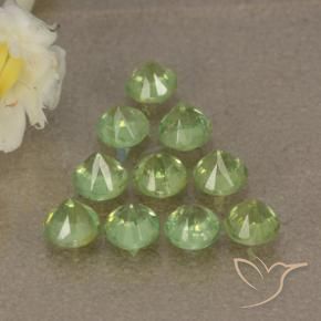 1.75 ct natürliche Helles Limettengrün Demantoider Granat-Edelsteine, Runden, VS-SI
