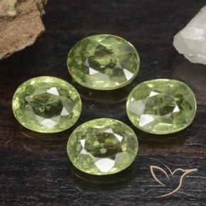 1.48 ct natürliche Birnengrün Demantoider Granat-Edelsteine, Oval, VS