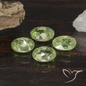 1.48 ct natürliche Birnengrün Demantoider Granat-Edelsteine, Oval, VS