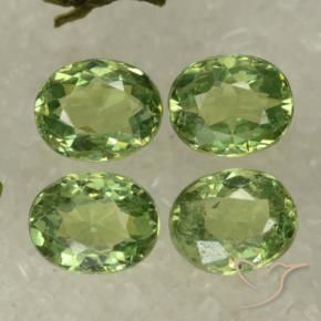 1.68 ct natürliche gelb-grün Demantoider Granat-Edelsteine, Oval, VS