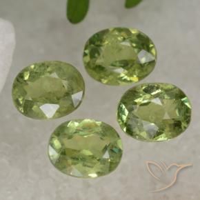 1.74 ct natürliche hellgrün Demantoider Granat-Edelsteine, Oval, VS