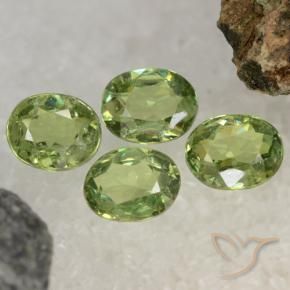 1.54 ct natürliche Warmes Grün Demantoider Granat-Edelsteine, Oval, VS