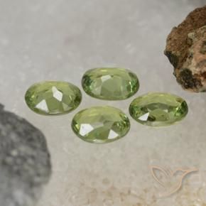 1.54 ct natürliche Warmes Grün Demantoider Granat-Edelsteine, Oval, VS