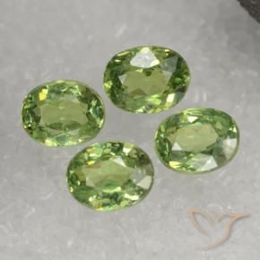 1.53 ct natürliche Birnengrün Demantoider Granat-Edelsteine, Oval, VS