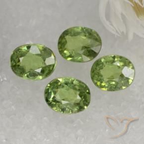 1.61 ct natürliche Warmes Grün Demantoider Granat-Edelsteine, Oval, VS