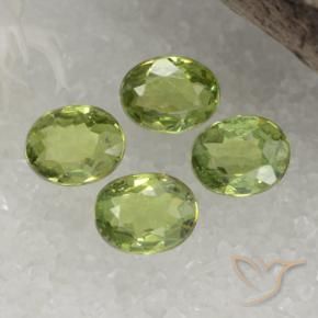 1.28 ct natürliche gelb-grün Demantoider Granat-Edelsteine, Oval, VS