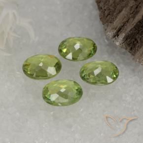 1.28 ct natürliche gelb-grün Demantoider Granat-Edelsteine, Oval, VS