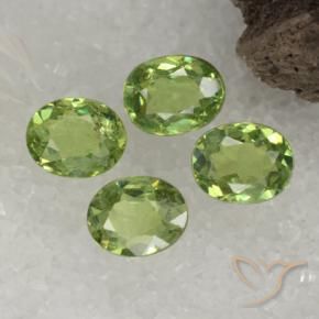 1.63 ct natürliche Mittelgrün Demantoider Granat-Edelsteine, Oval, VS