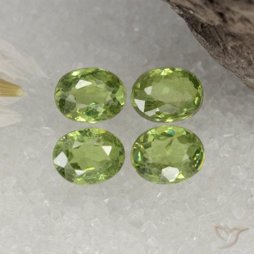 1,59 ct natürliche grüner Demantoid-Edelsteine, Oval Schliff, VS