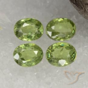 1,59 ct natürliche grüner Demantoid-Edelsteine, Oval Schliff, VS