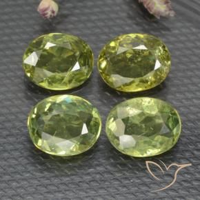 1.43 ct natürliche Warmes Grün Demantoider Granat-Edelsteine, Oval, VS